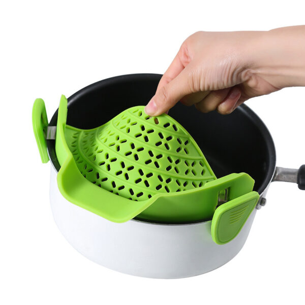 Kitchen Gadgets Silicone Pot Side Drain Stopper – Image 5