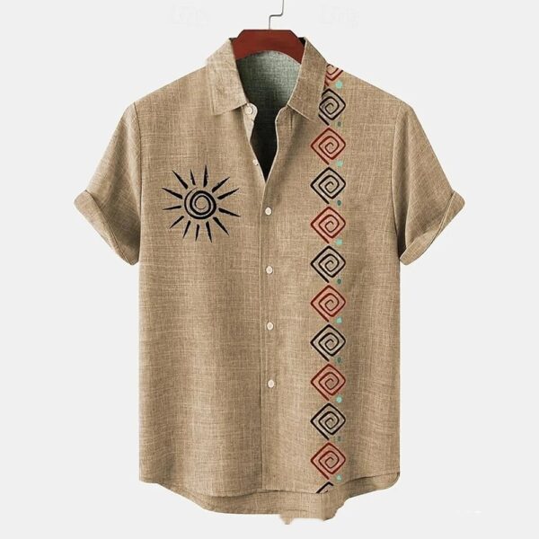 Summer Men's Breathable Four-sided Stretch Short Sleeve – Image 3