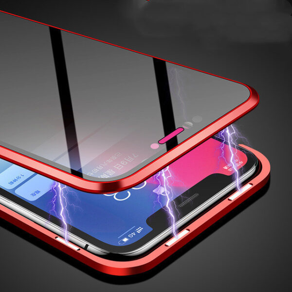 Phone Case Anti-peep Magnetic Protective Shell Magnetic Privacy Glass Case For Phone – Image 6