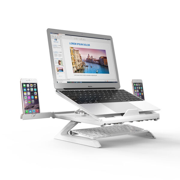New Laptop Stand Multifunctional Folding Lift Portable Laptop Stand Monitor Increase Rack Aluminum Alloy Base – Image 5