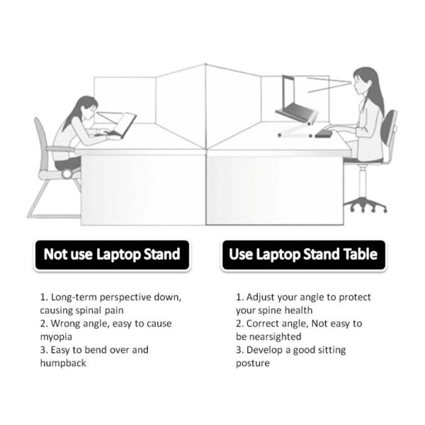 Foldable Laptop Stand Ergonomic Desk Tablet Holder – Image 4