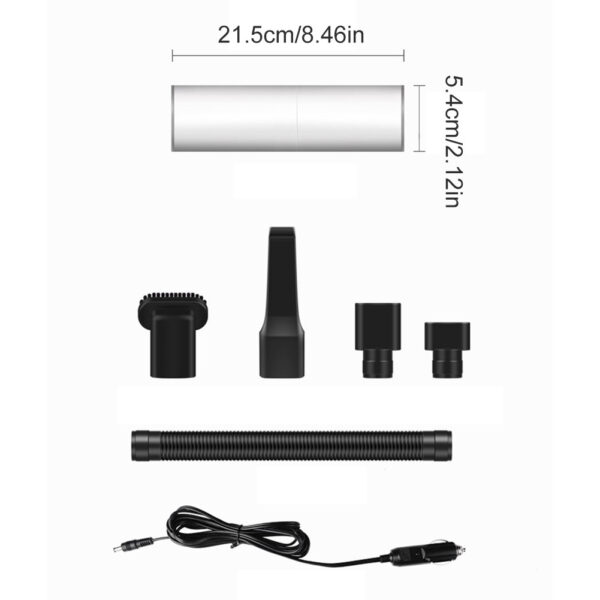 Portable Handheld Vacuum Cleaner 120W Car Charger – Image 10