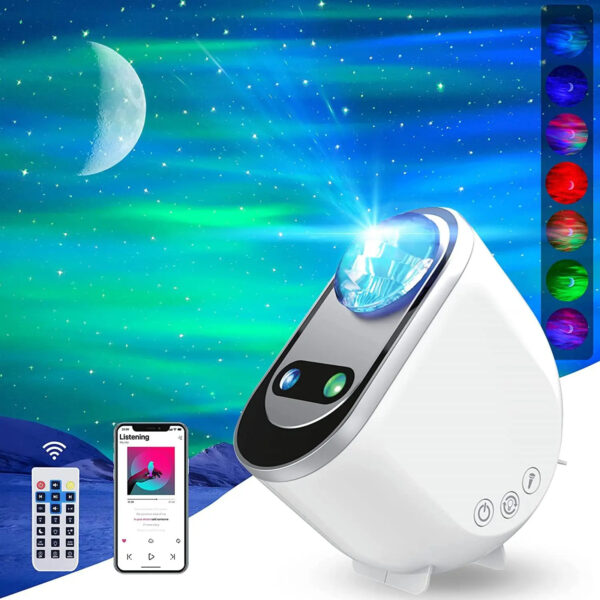 Aurora Borealis Starlight Projectors LED Galaxy Star Atmosphere Galaxy Night Light Home Bedroom Sky Moon Lamp Room Decor Gift – Image 2