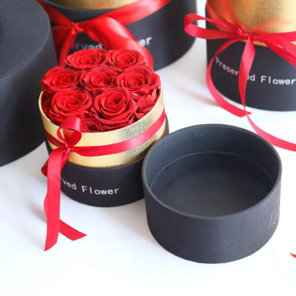 Eternal Roses In Box Preserved Real Rose Flowers With Box Set Valentines Day Gift Romantic Artificial Flowers – Image 2