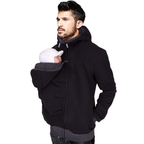 Two in one multifunctional kangaroo dad sweater – Image 5
