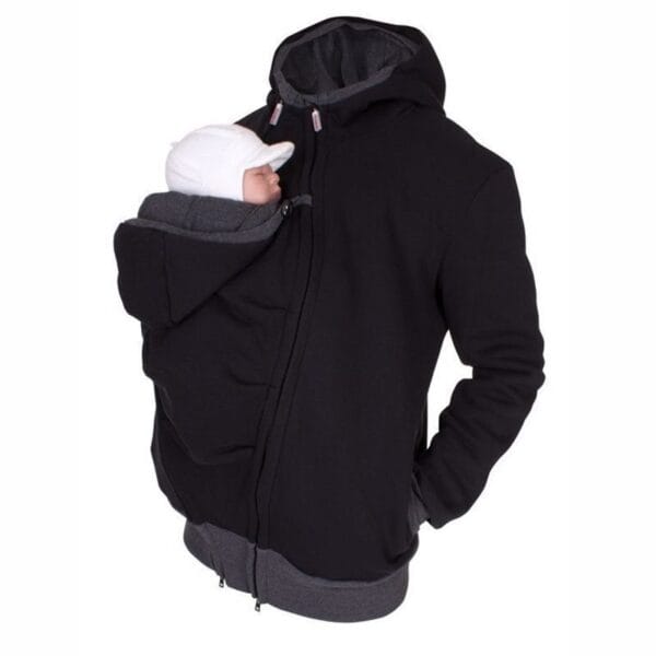 Two in one multifunctional kangaroo dad sweater – Image 2