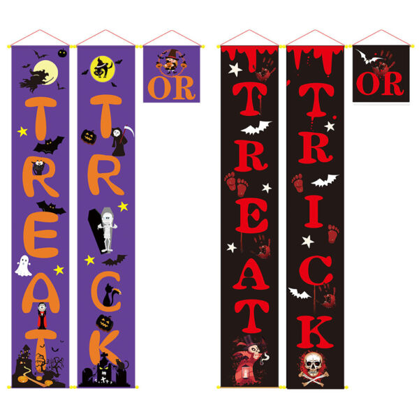 Halloween decoration outdoor banner halloween couplets – Image 3
