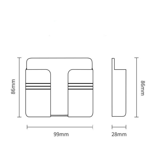 Mobile Phone Charging Storage Rack Punch-free Sticky Storage Box – Image 2