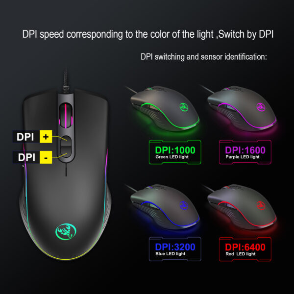 Glowing Gaming Mouse Gaming Wired Mouse – Image 2