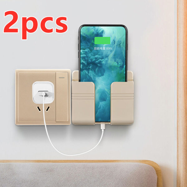 Mobile Phone Charging Storage Rack Punch-free Sticky Storage Box – Image 9