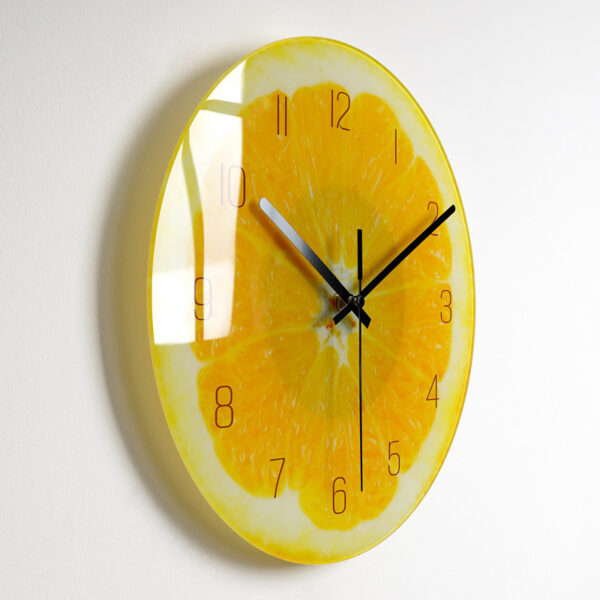 Luxury Silent Wall Clock Living Room Glass Clocks Wall – Image 3