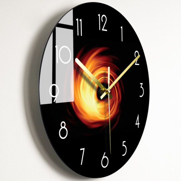 Luxury Silent Wall Clock Living Room Glass Clocks Wall – Image 10