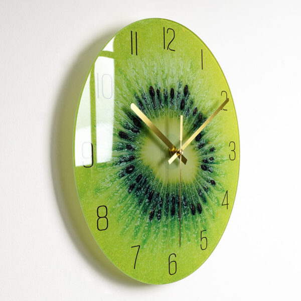 Luxury Silent Wall Clock Living Room Glass Clocks Wall – Image 6