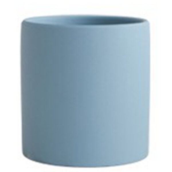 Nordic Industrial Style Colorful Ceramic Flowerpot Succulent Planter Green Plants Cylindrical Shape Flower Pot With Hole Tray – Image 9