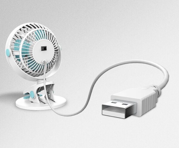 Portable Mini Desktop Fan Silent High Wind Power Cordless Rechargeable Fan Cooler Small Fan For Students Office Gifts – Image 4