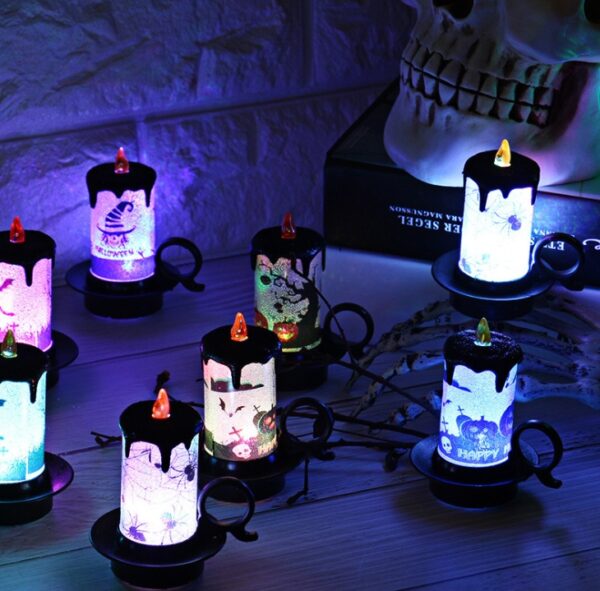 Halloween Decoration Props Candle Light Candle Cup LED Electronic Candle Light – Image 2