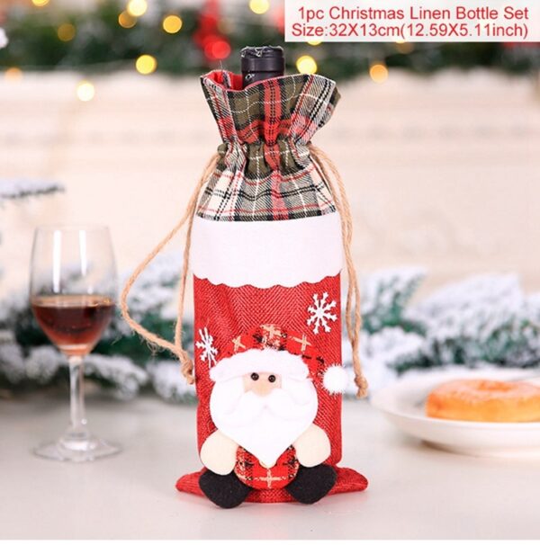 Christmas Decorations Christmas Wine Bottle Socks – Image 6