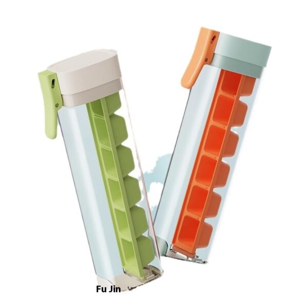 Ice Cube Mold Household Ice Maker Food Grade Press Ice Tray Ice Cube Maker Ice Tray Mold With Storage Box Kitchen Gadget – Image 6