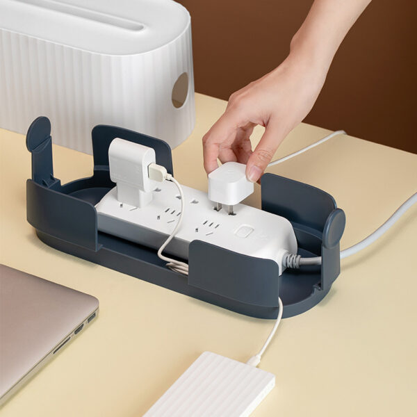 Power Strip Wire Case Cable Storage Box Anti Dust Charger Socket Organizer Network Line Storage Bin Charger Wire Management – Image 4