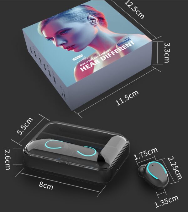 Multifunction Bluetooth Headset Binaural Movement Power Bank Phone Support – Image 4