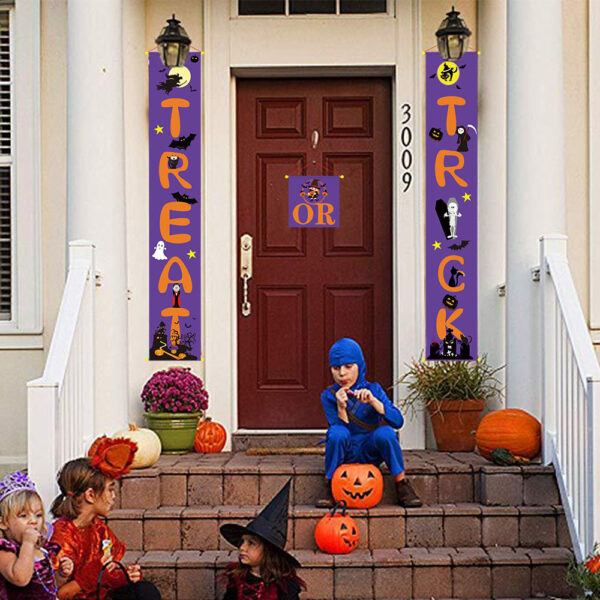 Halloween decoration outdoor banner halloween couplets – Image 2