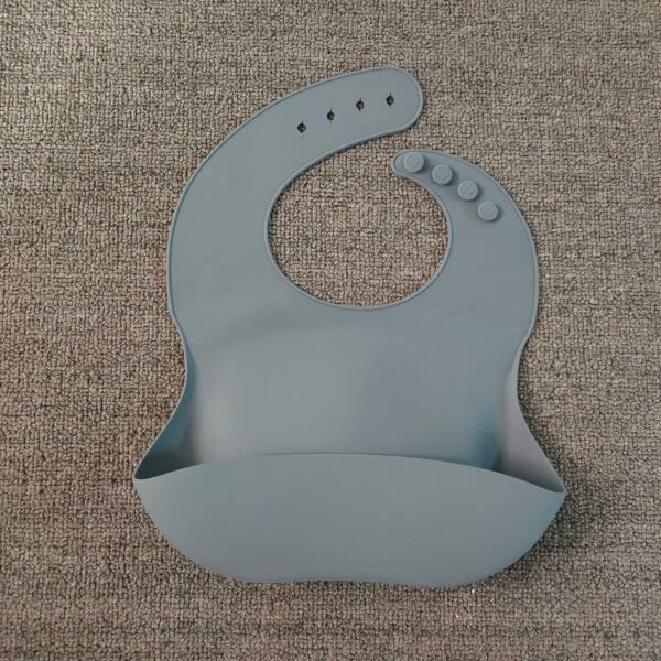 Soft Waterproof Silicone Baby Bib with Food Catcher, Baby Silicone Bib – Image 8