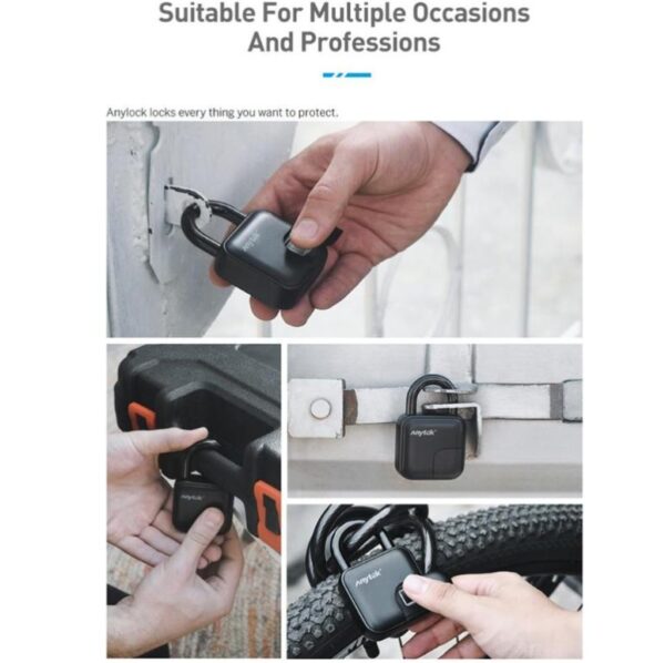 Smart Lock Waterproof L3 Fingerprint Padlock – Image 7