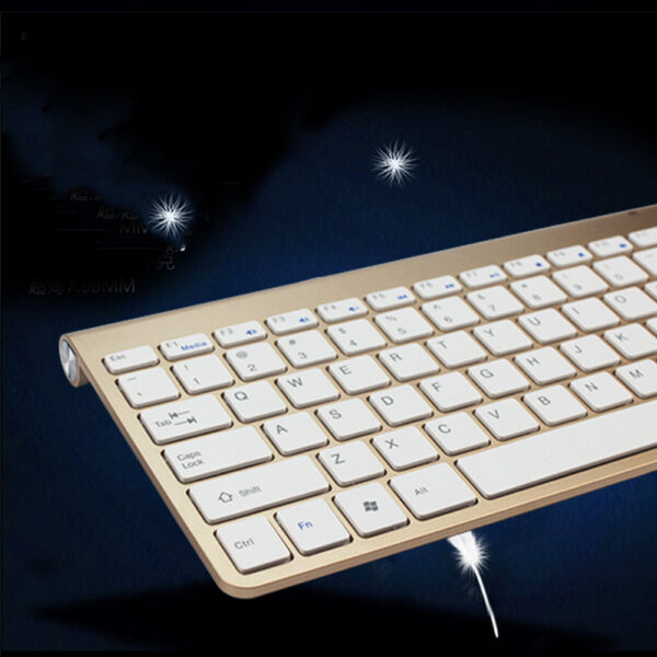 2.4G Wireless Keyboard And Mouse Protable Mini Keyboard Mouse Combo Set For Notebook Laptop Mac Desktop PC Computer Smart TV PS4 – Image 5