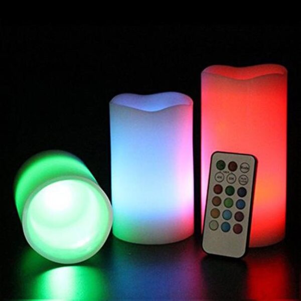 Luma Candles Real Wax Flameless Candles (3pcs/set) – Image 2