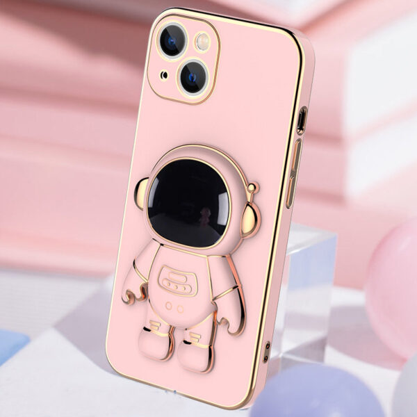 3D Astronaut Phone Case Anti-Drop Electroplating Bracket – Image 4