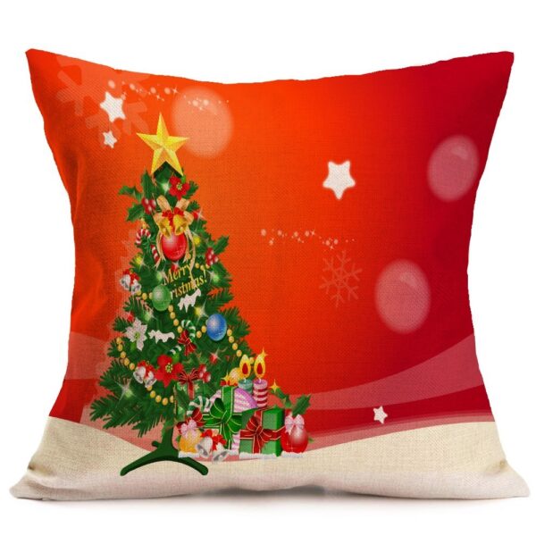 Christmas festive pattern car sofa pillow pillowcase – Image 9