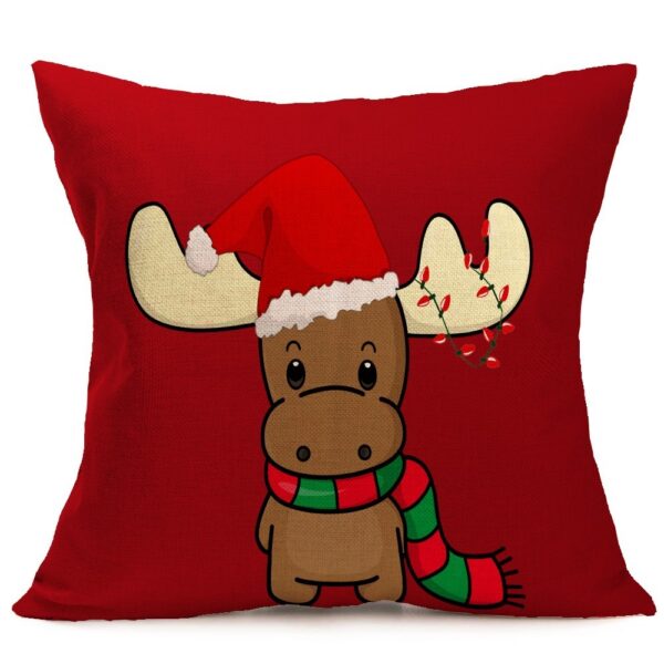 Christmas festive pattern car sofa pillow pillowcase – Image 5