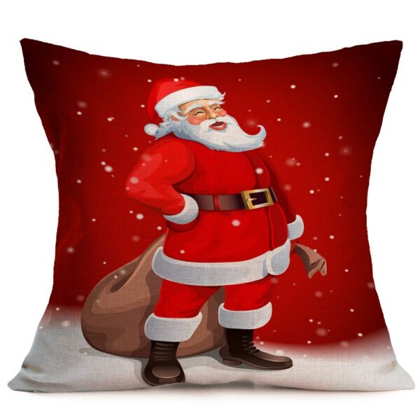 Christmas festive pattern car sofa pillow pillowcase – Image 7