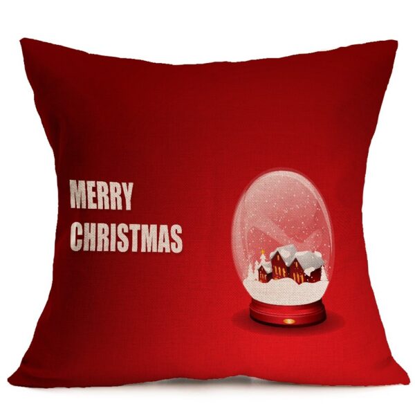 Christmas festive pattern car sofa pillow pillowcase – Image 3