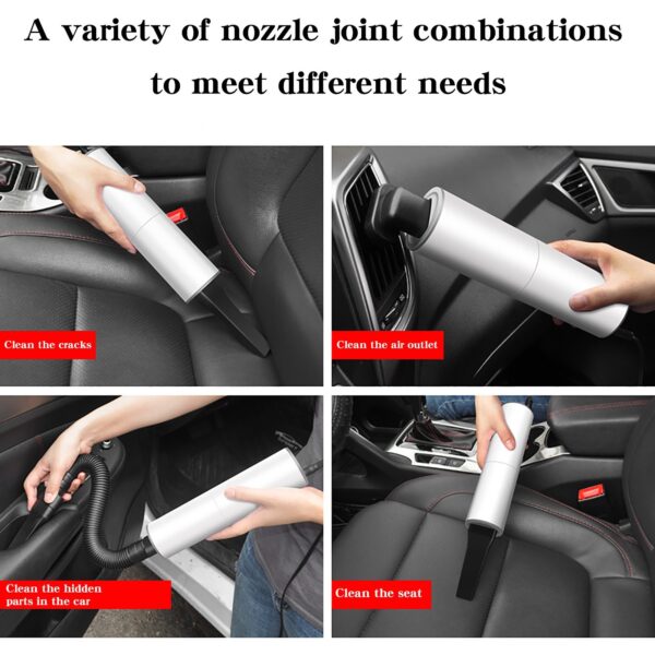 Portable Handheld Vacuum Cleaner 120W Car Charger – Image 6