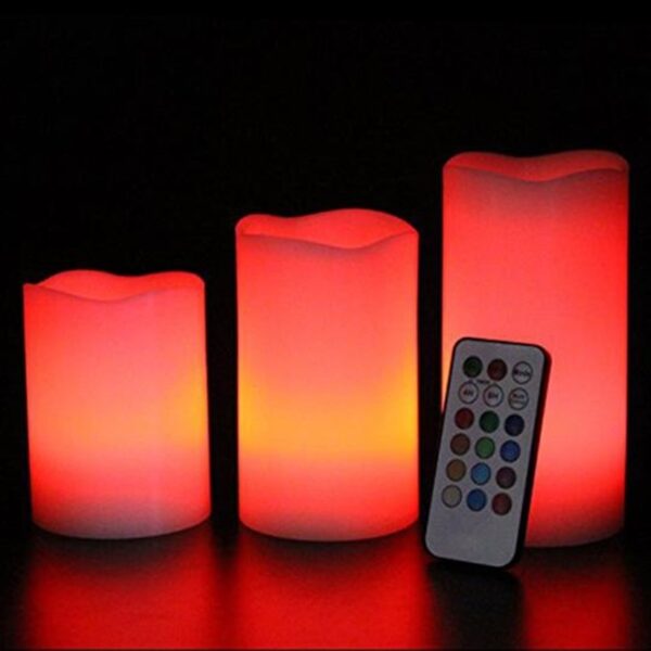 Luma Candles Real Wax Flameless Candles (3pcs/set) – Image 3