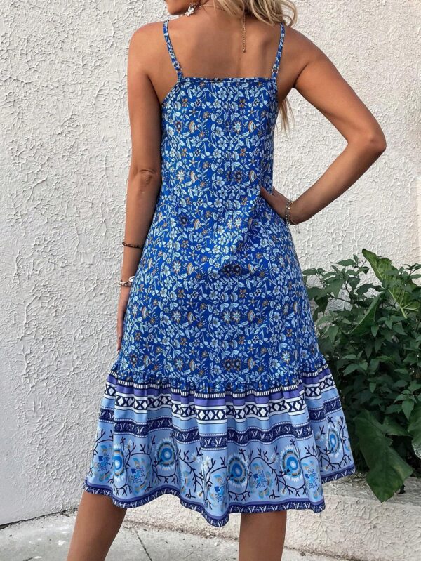 Women's Sleeveless Printed Casual Dress Maxi Vacation Beach Outfit – Image 4