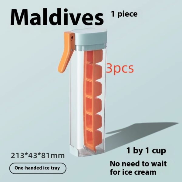 Ice Cube Mold Household Ice Maker Food Grade Press Ice Tray Ice Cube Maker Ice Tray Mold With Storage Box Kitchen Gadget – Image 10