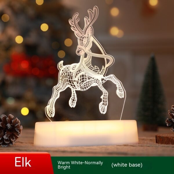 Christmas Decoration 3D Lamp Acrylic LED Night Lights New Year Valentines Day Christmas Kids Gift Christmas Ornaments – Image 4