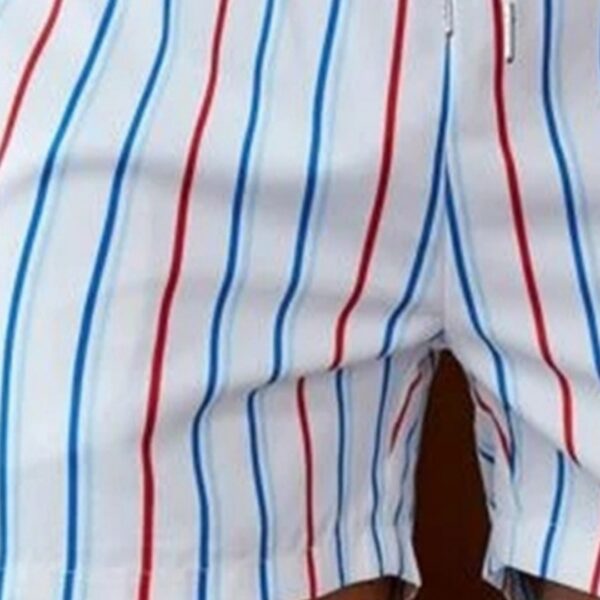 Basic Mass Men's Striped Digital Printed Shorts – Image 6