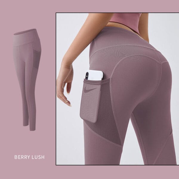 Yoga Pants Women With Pocket Leggings Sport Girl Gym Leggings Women Tummy Control Jogging Tights Female Fitness Pants – Image 5