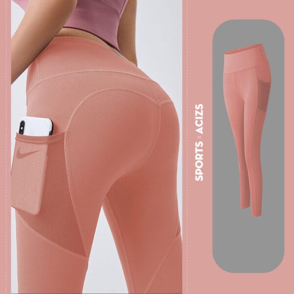 Yoga Pants Women With Pocket Leggings Sport Girl Gym Leggings Women Tummy Control Jogging Tights Female Fitness Pants – Image 10