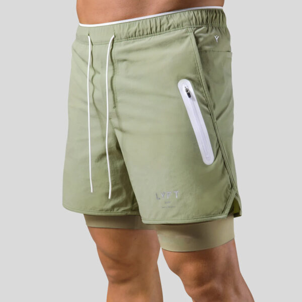 Men's Sports Casual Shorts Double Layer Basketball Running – Image 6