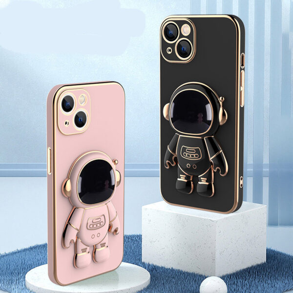 3D Astronaut Phone Case Anti-Drop Electroplating Bracket – Image 2