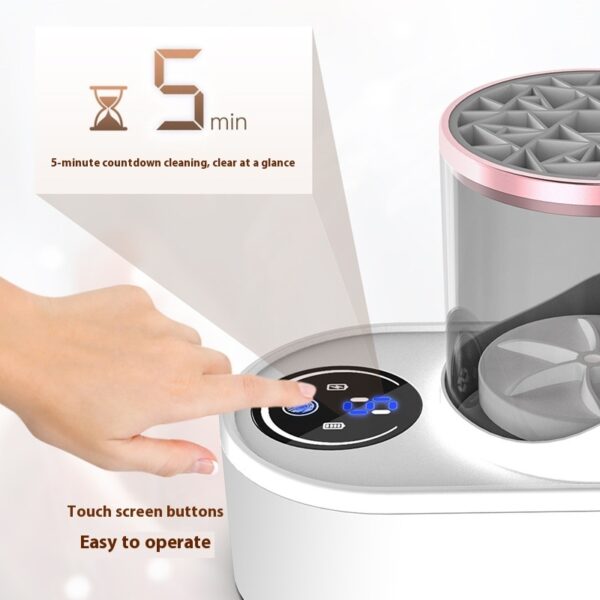 Electric Makeup Brush Cleaner Rechargeable Makeup Brushes Cleaning Tool Automatic Makeup Brush Cleaning Stand Device – Image 5