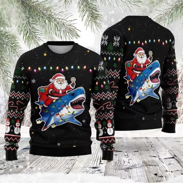 Santa Claus Funny Hip Hop 3D Digital Printing Top – Image 6
