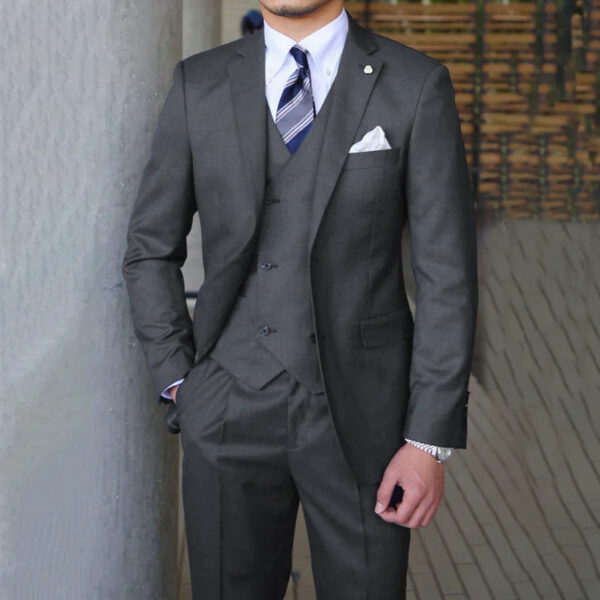 Men's Fashion Casual Slim Suit Three Pieces – Image 2