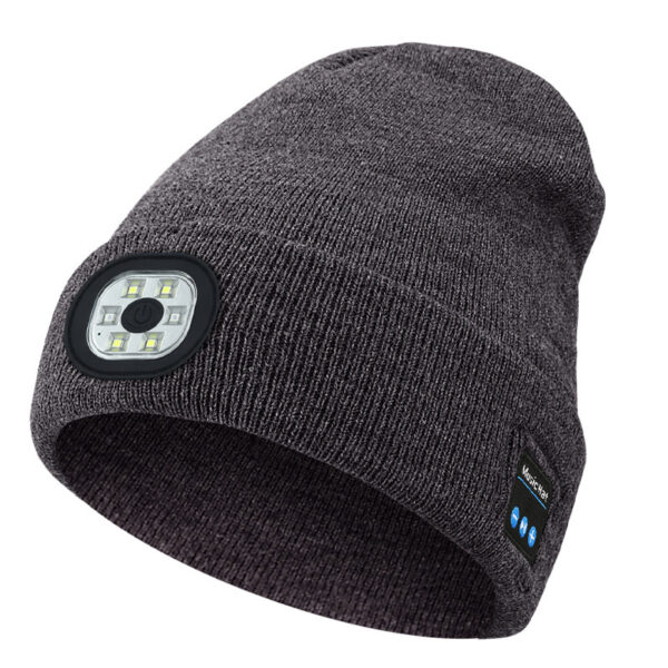 Removable And Washable Rechargeable LED Luminous Lighting Knitted Hat – Image 7