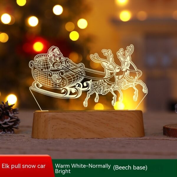 Christmas Decoration 3D Lamp Acrylic LED Night Lights New Year Valentines Day Christmas Kids Gift Christmas Ornaments – Image 8