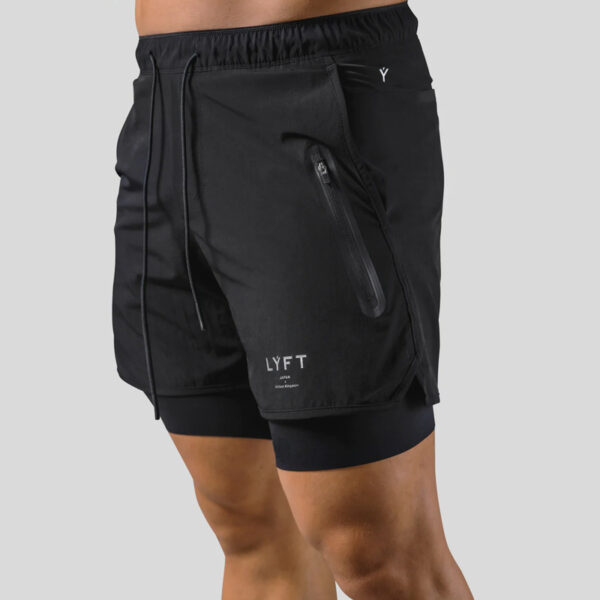 Men's Sports Casual Shorts Double Layer Basketball Running – Image 7